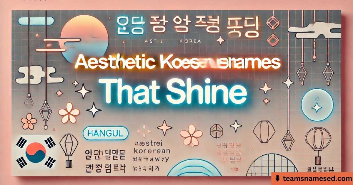 Aesthetic Korean Usernames That Shine