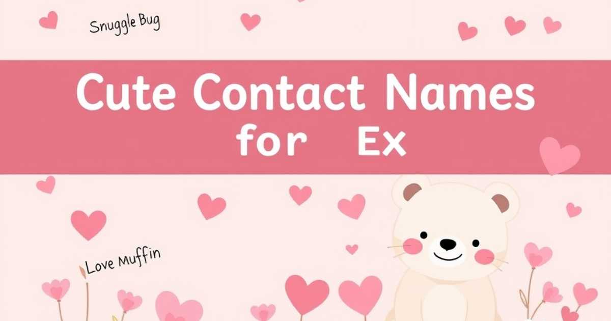 cute-contact-names-for-ex Cute Contact Names for Ex