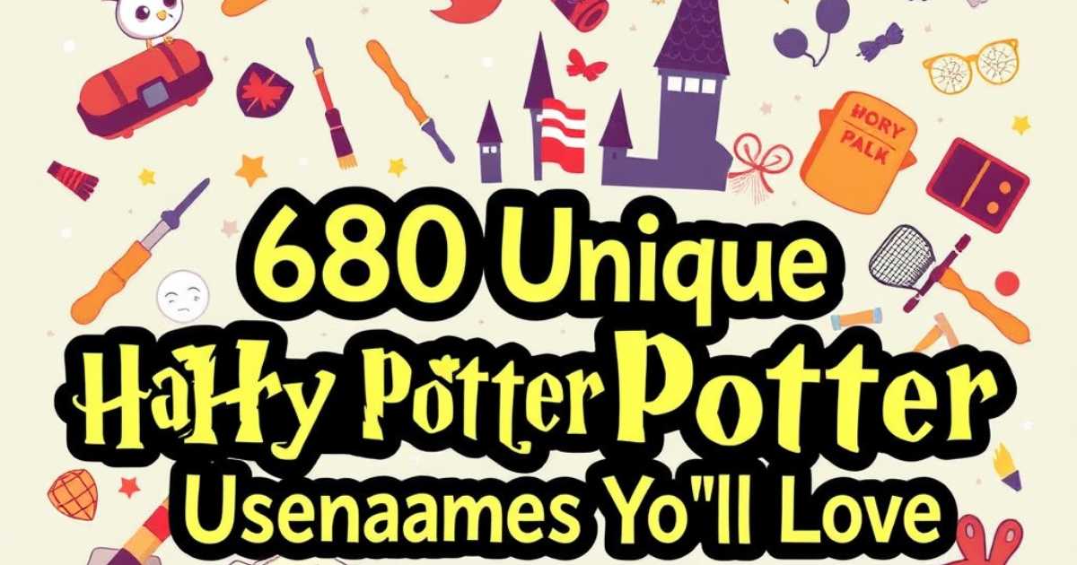 Harry Potter Usernames