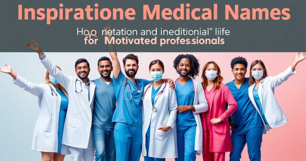 inspirational-medical-team-names-for-motivated-professionals Inspirational Medical Team Names for Motivated Professionals