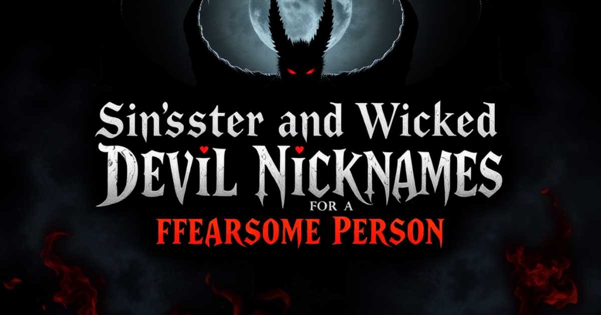 sinister-and-wicked-devil-nicknames-for-a-fearsome-persona Sinister and Wicked Devil Nicknames for a Fearsome Persona