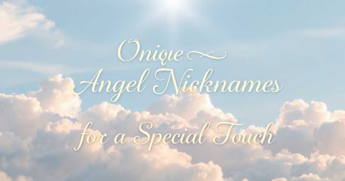 unique-angel-nicknames-for-a-special-touch Unique Angel Nicknames for a Special Touch