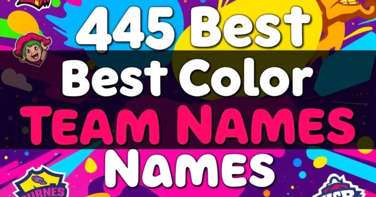 Color Team Names