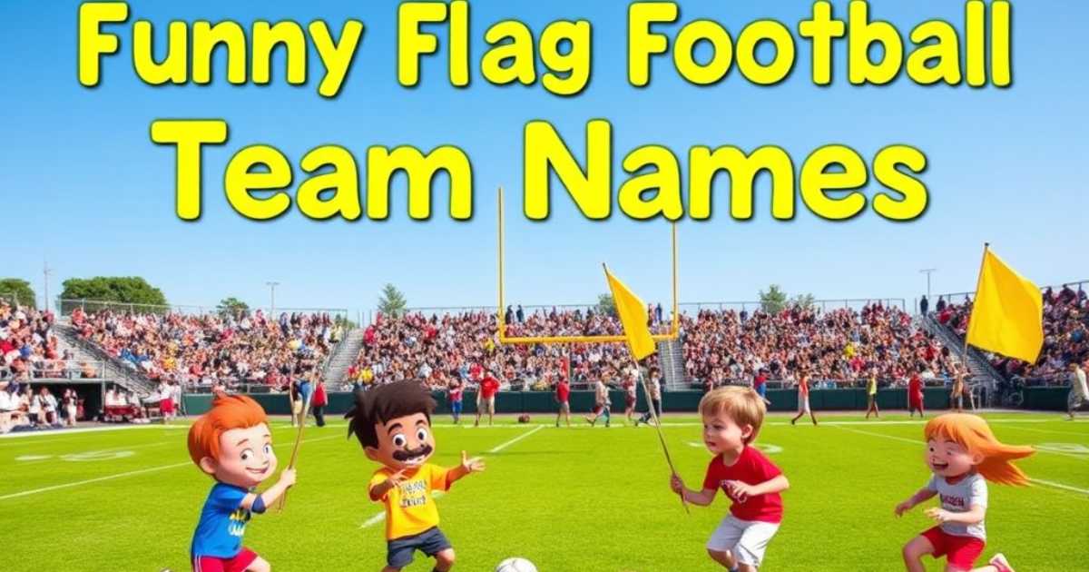 funny-flag-football-team-names-for-kids-and-adults Funny Flag Football Team Names For Kids and Adults