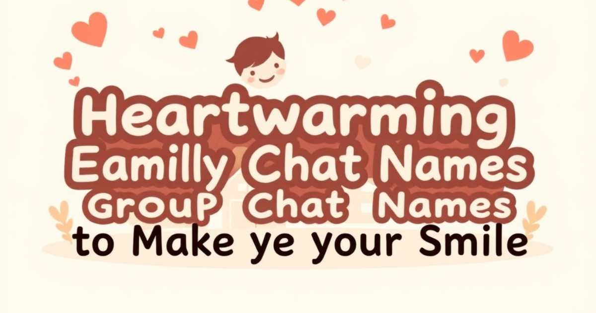 heartwarming-family-group-chat-names-to-make-you-smile Heartwarming Family Group Chat Names to Make You Smile